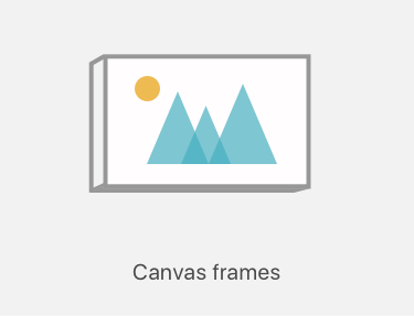 Canvas printing icon
