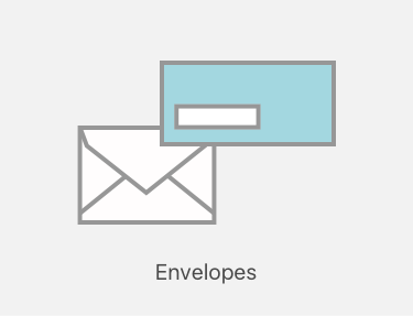 Envelope printing icon