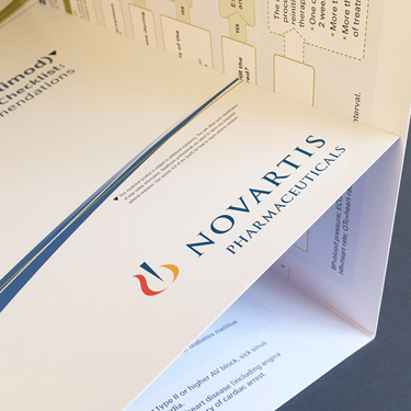 Photograph of Novartis flyer